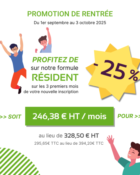 Promotion espace de coworking Lyon 1