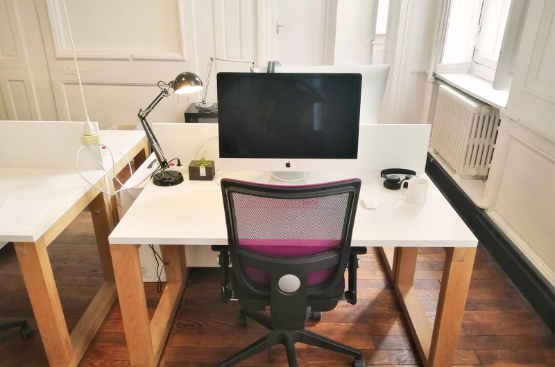 poste de travail fixe Écoworking Lyon centre Lyon 1 Lyon 2 Lyon 4