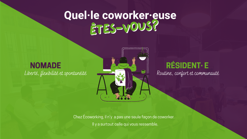 Coworker nomade ou résident, Ecoworking, Lyon