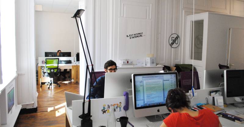 Open space, call-box, 2 étages, Écoworking coworking pour  Lyon 1, Lyon 2, Lyon 4